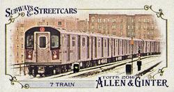 2016 Topps Allen & Ginter - Mini Subways and Streetcars #SS-1 7 Train Front