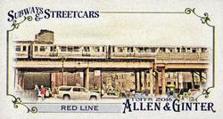 2016 Topps Allen & Ginter - Mini Subways and Streetcars #SS-2 Red Line Front