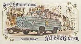 2016 Topps Allen & Ginter - Mini Subways and Streetcars #SS-6 Duck Boat Front