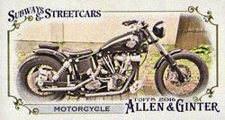 2016 Topps Allen & Ginter - Mini Subways and Streetcars #SS-9 Motorcycle Front