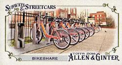 2016 Topps Allen & Ginter - Mini Subways and Streetcars #SS-12 Bikeshare Front