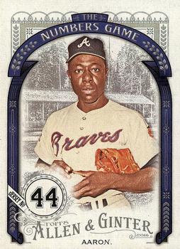 2016 Topps Allen & Ginter - The Numbers Game #NG-4 Hank Aaron Front