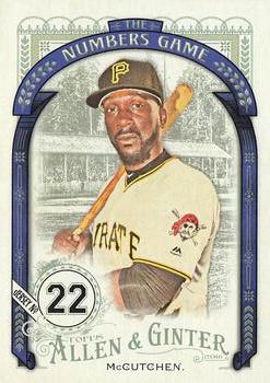 2016 Topps Allen & Ginter - The Numbers Game #NG-10 Andrew McCutchen Front