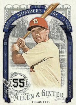 2016 Topps Allen & Ginter - The Numbers Game #NG-11 Stephen Piscotty Front