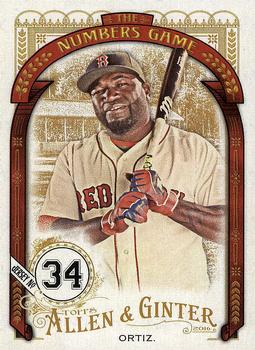 2016 Topps Allen & Ginter - The Numbers Game #NG-15 David Ortiz Front