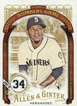 2016 Topps Allen & Ginter - The Numbers Game #NG-19 Felix Hernandez Front
