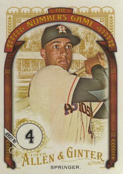 2016 Topps Allen & Ginter - The Numbers Game #NG-20 George Springer Front