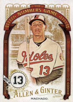 2016 Topps Allen & Ginter - The Numbers Game #NG-23 Manny Machado Front