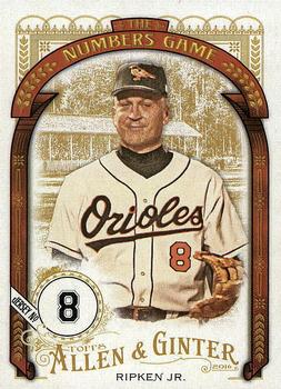 2016 Topps Allen & Ginter - The Numbers Game #NG-29 Cal Ripken Jr. Front