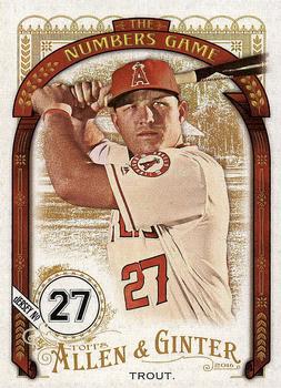 2016 Topps Allen & Ginter - The Numbers Game #NG-31 Mike Trout Front
