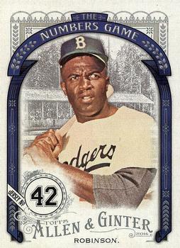 2016 Topps Allen & Ginter - The Numbers Game #NG-41 Jackie Robinson Front