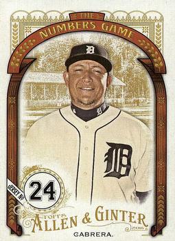 2016 Topps Allen & Ginter - The Numbers Game #NG-56 Miguel Cabrera Front