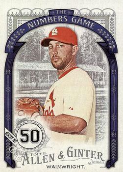 2016 Topps Allen & Ginter - The Numbers Game #NG-59 Adam Wainwright Front