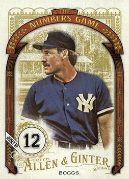 2016 Topps Allen & Ginter - The Numbers Game #NG-81 Wade Boggs Front
