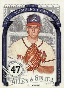 2016 Topps Allen & Ginter - The Numbers Game #NG-90 Tom Glavine Front
