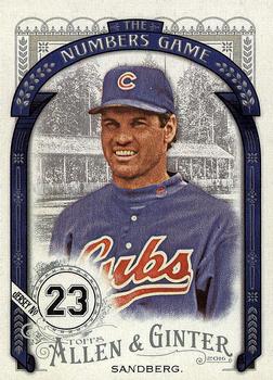 2016 Topps Allen & Ginter - The Numbers Game #NG-100 Ryne Sandberg Front