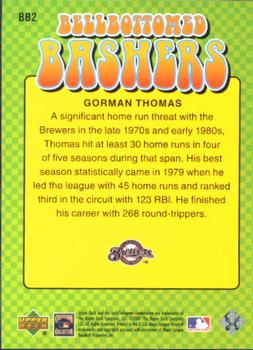 2001 Upper Deck Decade 1970's - Bellbottomed Bashers #BB2 Gorman Thomas  Back