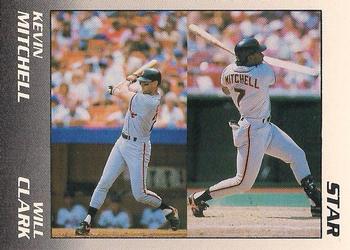 1989 Star Kevin Mitchell / Will Clark #1 Kevin Mitchell / Will Clark Front