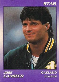 1990 Star Jose Canseco (Purple) #1 Jose Canseco Front