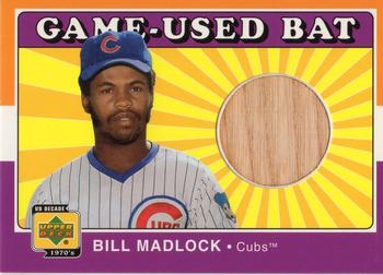 2001 Upper Deck Decade 1970's - Game-Used Bats #B-BiM Bill Madlock Front
