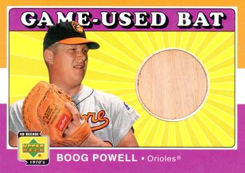 2001 Upper Deck Decade 1970's - Game-Used Bats #B-BP Boog Powell Front