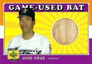 2001 Upper Deck Decade 1970's - Game-Used Bats #B-JoC Jose Cruz Front