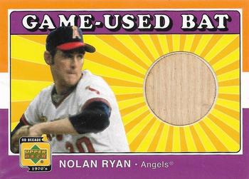 2001 Upper Deck Decade 1970's - Game-Used Bats #B-NR Nolan Ryan Front