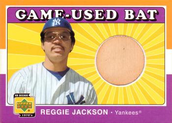 2001 Upper Deck Decade 1970's - Game-Used Bats #B-ReJ Reggie Jackson Front