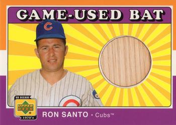 2001 Upper Deck Decade 1970's - Game-Used Bats #B-RS Ron Santo Front