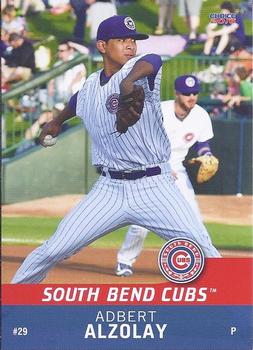 2016 Choice South Bend Cubs #03 Adbert Alzolay Front