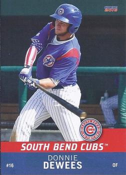 2016 Choice South Bend Cubs #08 Donnie Dewees Front