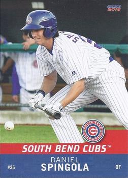2016 Choice South Bend Cubs #27 Daniel Spingola Front