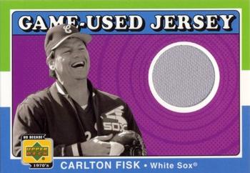 2001 Upper Deck Decade 1970's - Game-Used Jerseys #J-CF Carlton Fisk  Front