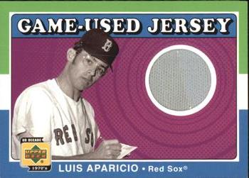 2001 Upper Deck Decade 1970's - Game-Used Jerseys #J-LA Luis Aparicio  Front