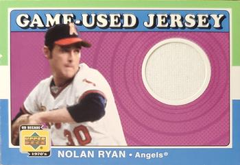 2001 Upper Deck Decade 1970's - Game-Used Jerseys #J-NR Nolan Ryan Front
