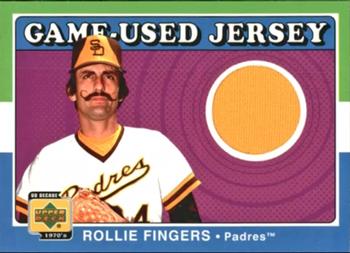 2001 Upper Deck Decade 1970's - Game-Used Jerseys #J-RF Rollie Fingers  Front