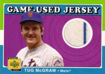 2001 Upper Deck Decade 1970's - Game-Used Jerseys #J-TM Tug McGraw  Front