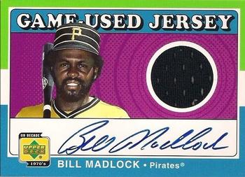 2001 Upper Deck Decade 1970's - Game-Used Jerseys Autographed #SJ-BMa Bill Madlock  Front