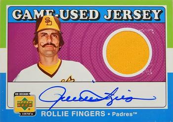 2001 Upper Deck Decade 1970's - Game-Used Jerseys Autographed #SJ-RF Rollie Fingers  Front