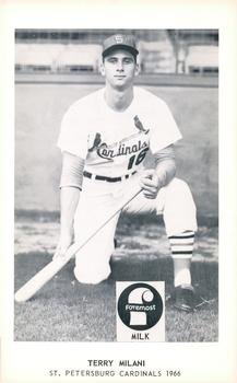 1966 Foremost Milk St. Petersburg Cardinals #NNO Terry Milani Front