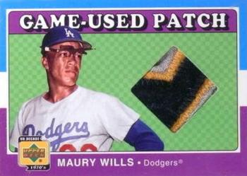 2001 Upper Deck Decade 1970's - Game-Used Patches #P-MW Maury Wills  Front