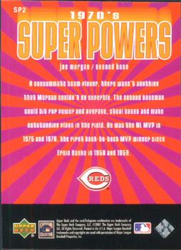 2001 Upper Deck Decade 1970's - 1970's Super Powers #SP2 Joe Morgan  Back