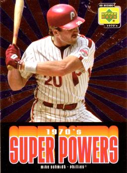 2001 Upper Deck Decade 1970's - 1970's Super Powers #SP5 Mike Schmidt  Front
