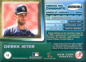 1999 Pacific Invincible - Sandlot Heroes #12 Derek Jeter  Back