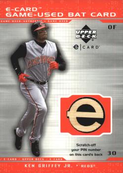 2001 Upper Deck Evolution - e-Card Game-Used Bat #B-KG Ken Griffey Jr.  Front