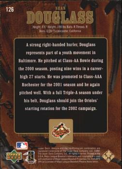 2001 Upper Deck Gold Glove - Gold Glove Finite #126 Sean Douglass Back