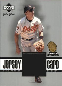 2001 Upper Deck Gold Glove - Game Jersey #GG-CR Cal Ripken Jr.  Front