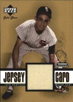 2001 Upper Deck Gold Glove - Game Jersey Gold #GG-LA Luis Aparicio  Front