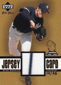 2001 Upper Deck Gold Glove - Game Jersey Gold #GG-MMu Mike Mussina  Front