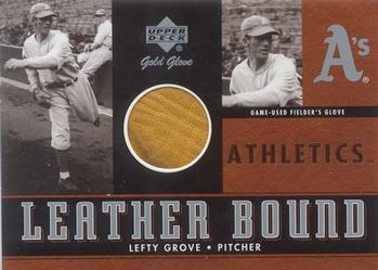 2001 Upper Deck Gold Glove - Leather Bound #LB-LG Lefty Grove  Front
